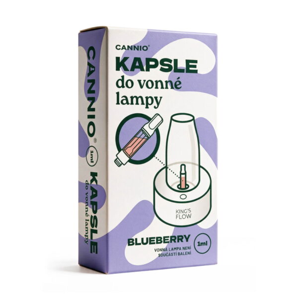 Kapsle s vonným olejem Blueberry 1 ml — náhradní náplň do aroma lampy King's Flow