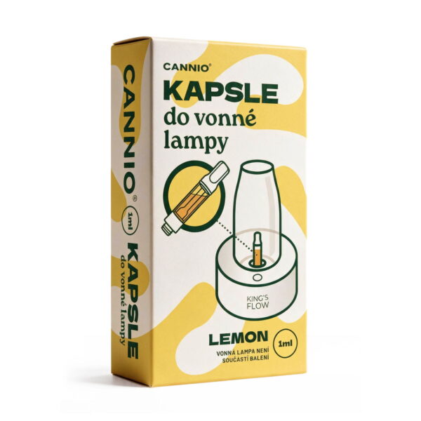 Kapsle s vonným olejem Lemon 1 ml — náhradní náplň do aroma lampy King's Flow
